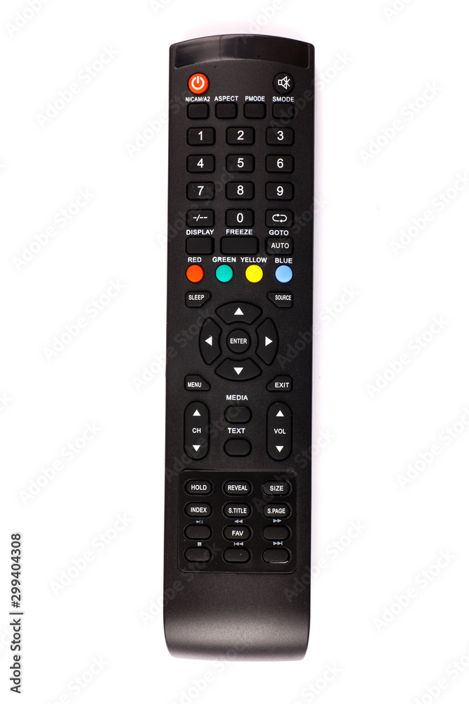 unnamed tv remote control on white background unnamed tv remote control on white background