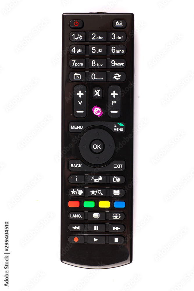 unnamed tv remote control on white background unnamed tv remote control on white background