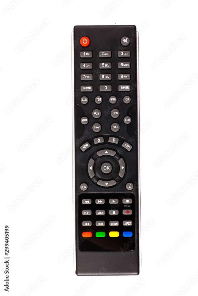unnamed tv remote control on white background unnamed tv remote control on white background