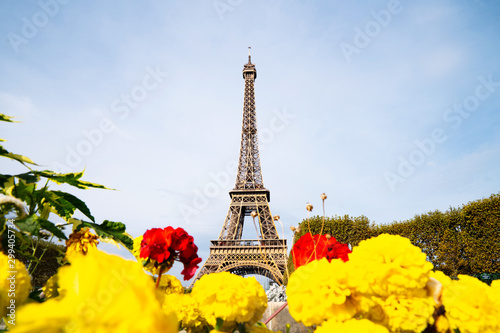 Paris cityscape with Eiffel Tower