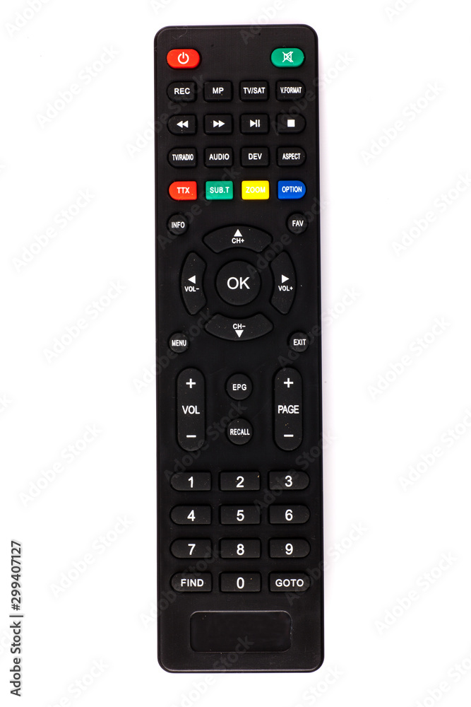 unnamed tv remote control on white background unnamed tv remote control on white background