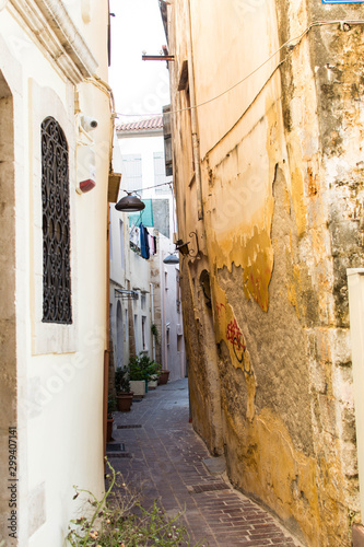 narrow street in old town © giannis