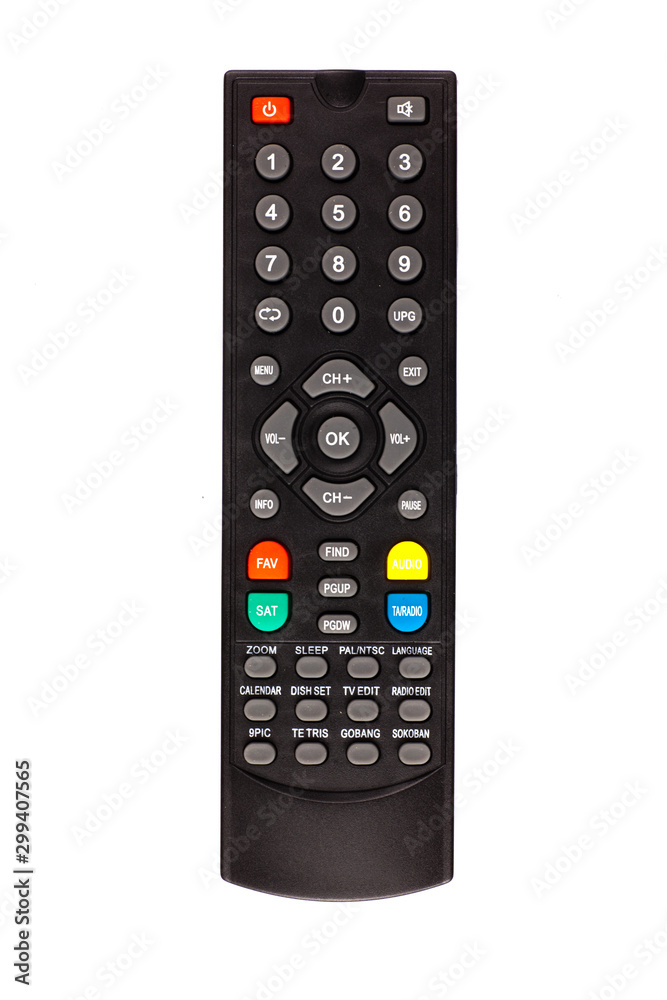 unnamed tv remote control on white background unnamed tv remote control on white background