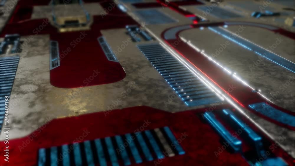 3d rendered Sci Fi metal background
