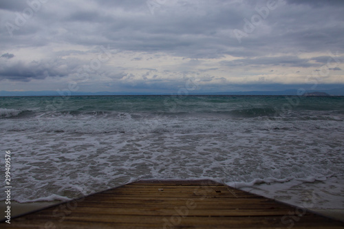 clouds over the sea