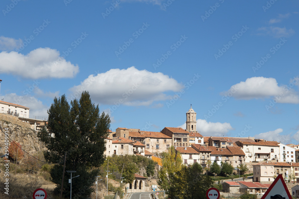 Mosqueruela village Aragon Teruel province Spain Mosqueruela village Aragon Teruel province Spain