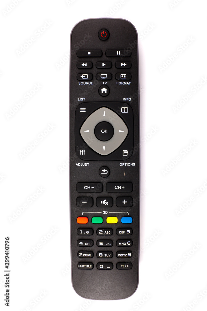unnamed tv remote control on white background unnamed tv remote control on white background