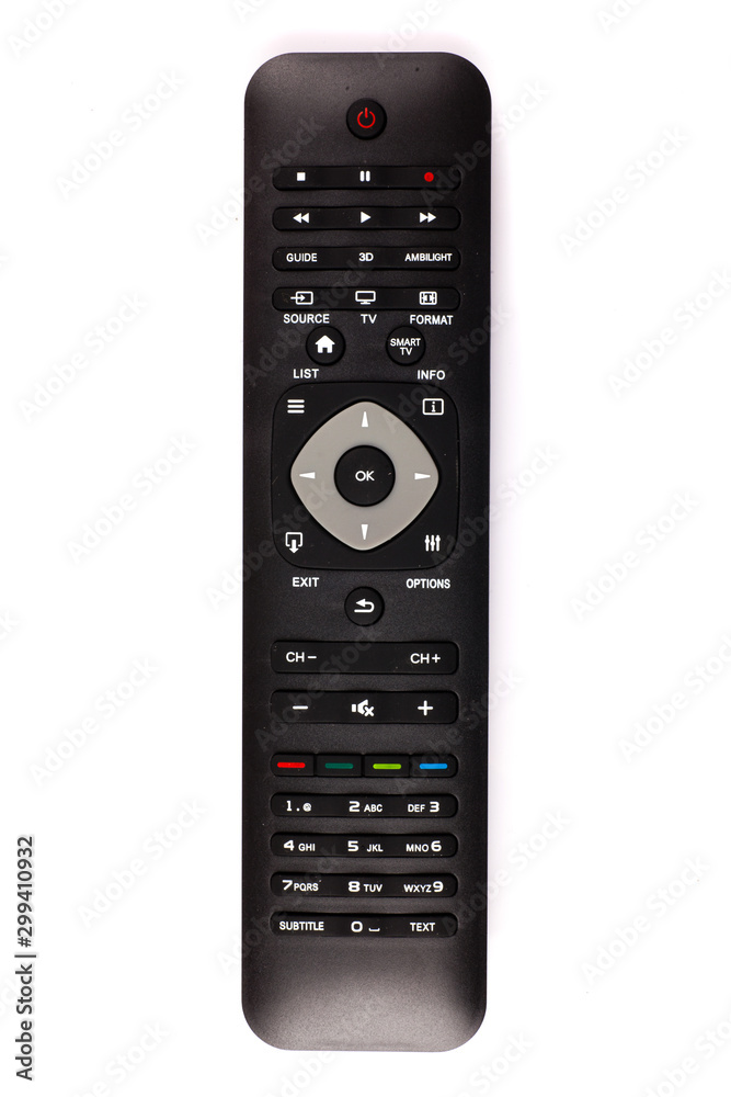 unnamed tv remote control on white background unnamed tv remote control on white background