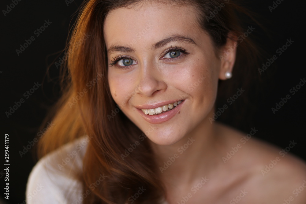 Beautiful young female brunette model Beautiful young female brunette model