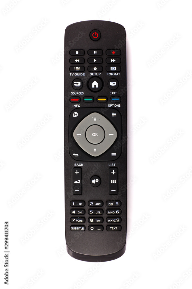 unnamed tv remote control on white background unnamed tv remote control on white background
