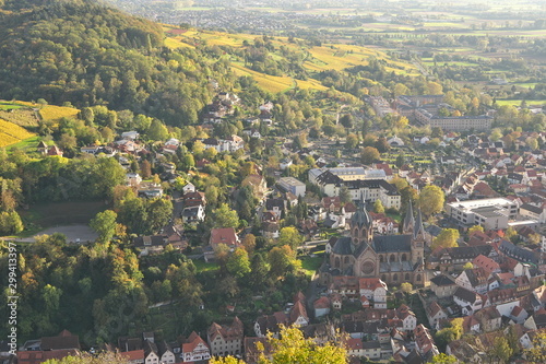 Blick auf Heppenheim an der Bergstraße photo