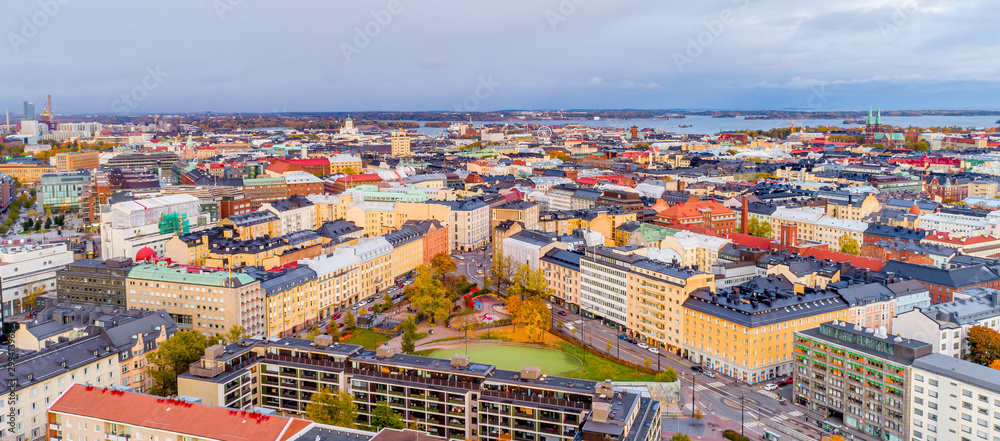 Panoramic view of Helsinki, Finland