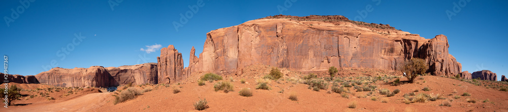 Panorama of Sandstone Rock Formation