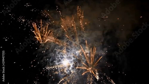 firework with sound, new year