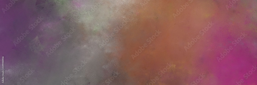 pastel brown, dark gray and dark moderate pink colored vintage abstract painted background with space for text or image