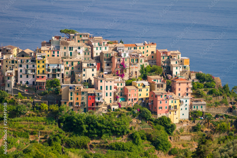 Corniglia (Cinque Terre Italy) Liguria, Italy coastline of Riviera