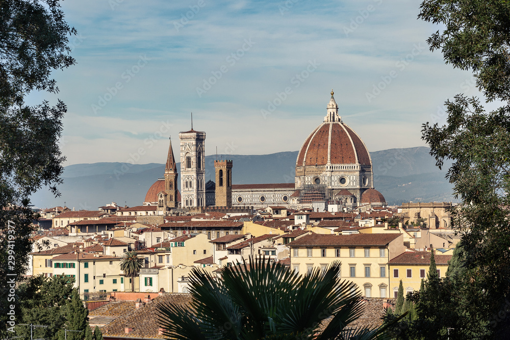 Fototapeta premium view of florence italy