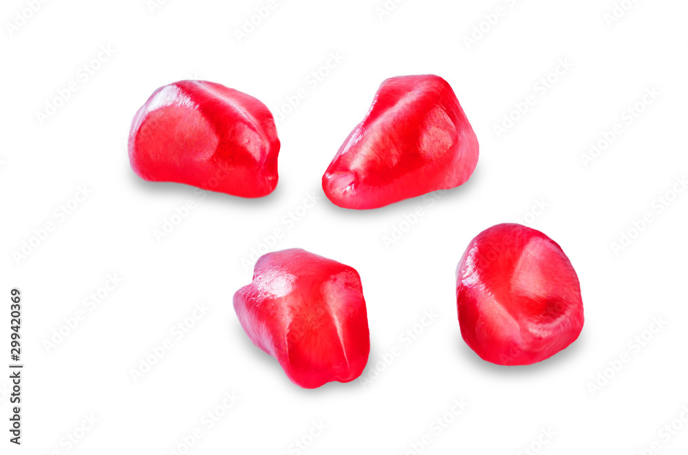 Pomegranate fruit on a white isolated background Pomegranate fruit on a white isolated background