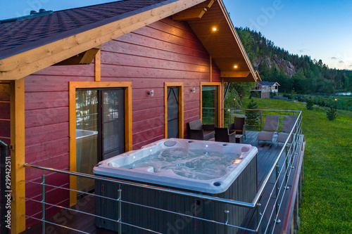 Hot tub at the house?s balk...