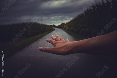 Dark days, but there will alwys be a hand leading you the right way
