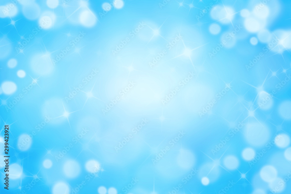 Christmas art abstract background on blue.