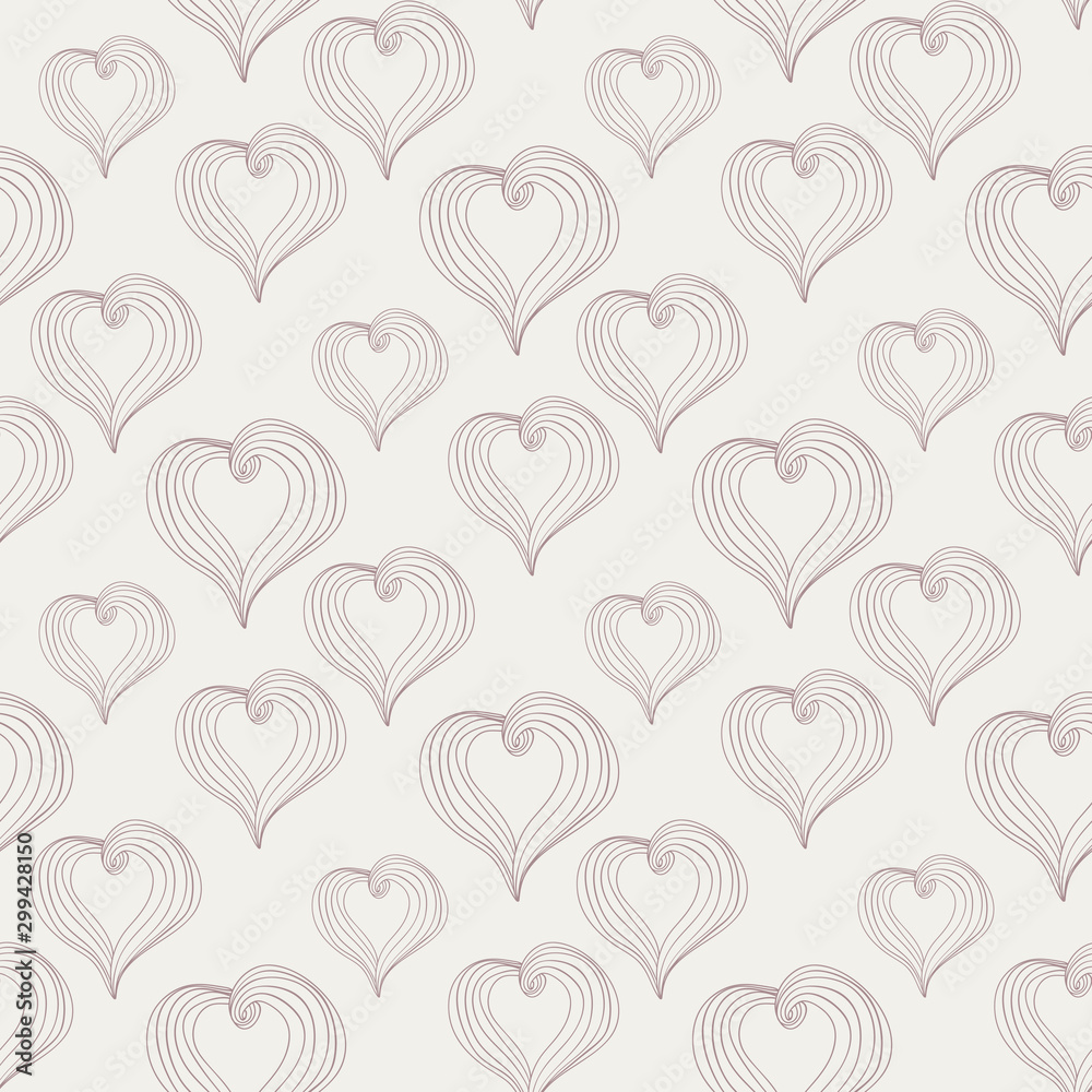 Abstract Hearts on a light background Abstract Hearts on a light background