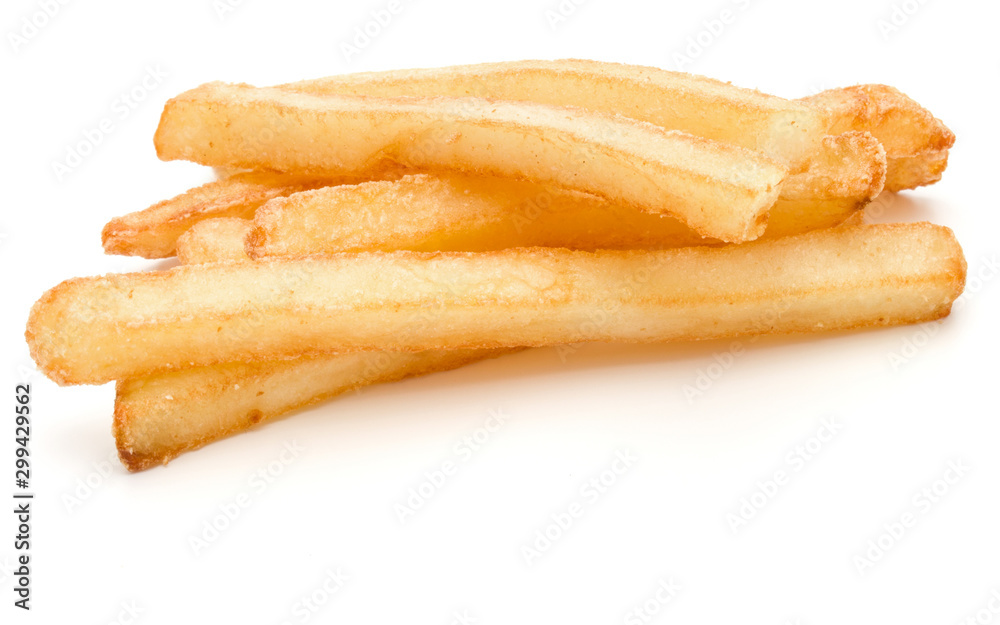 French Fried Potatoes isolated on white background French Fried Potatoes isolated on white background
