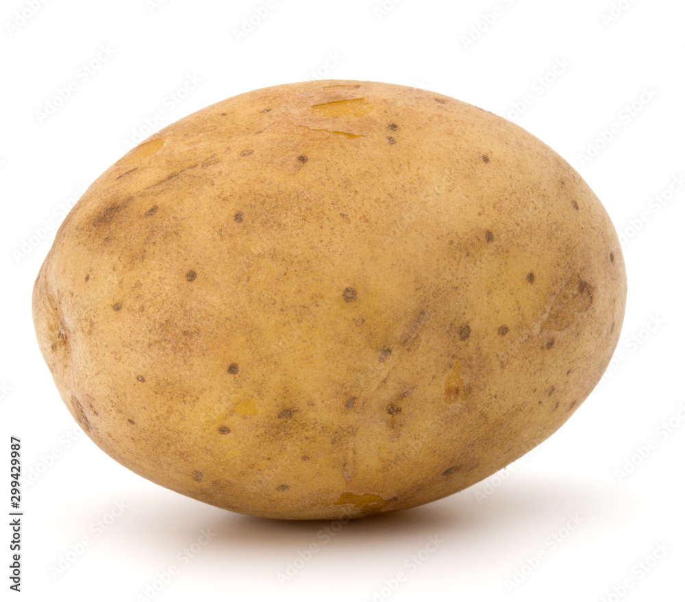 new potato tuber isolated on white background cutout new potato tuber isolated on white background cutout