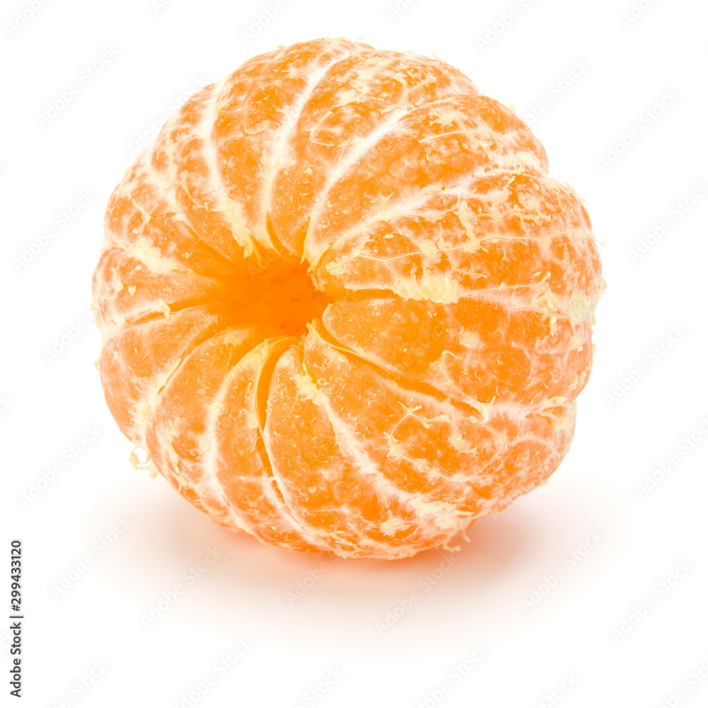 Peeled tangerine or mandarin fruit Peeled tangerine or mandarin fruit