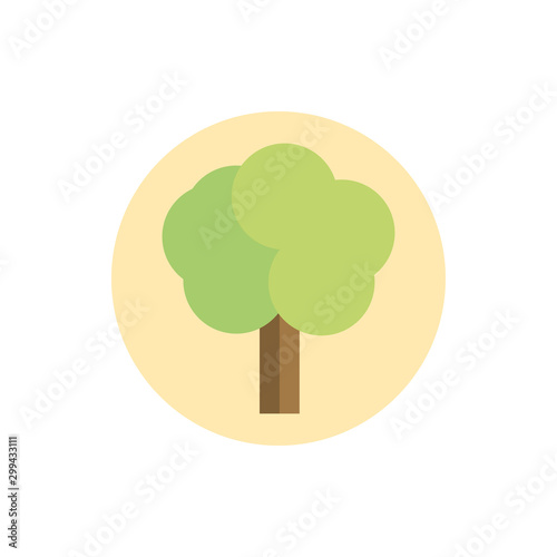 tree forest environment green energy block icon