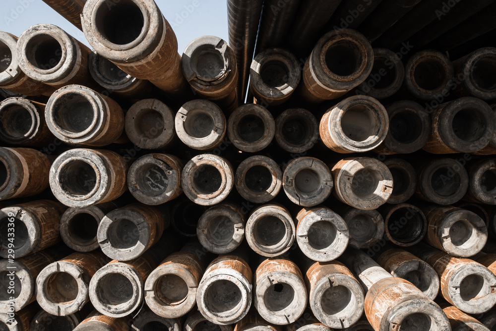 Pipes in the oil industry. Oil industry Pipes in the oil industry. Oil industry