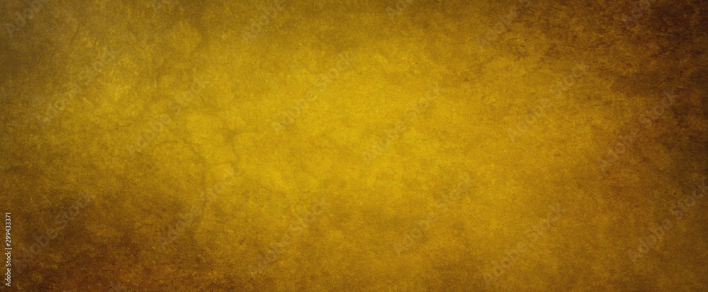 Old brown paper background with texture grain and grunge, distressed gold color with black border