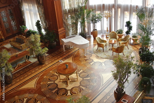 grand piano, interior, living room, room, house, plants, decor, luxury