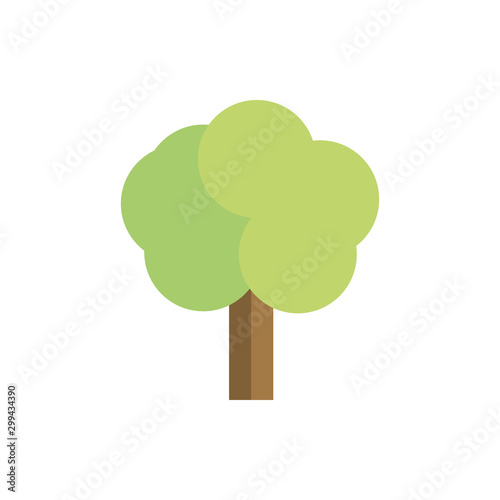 tree forest environment green energy icon