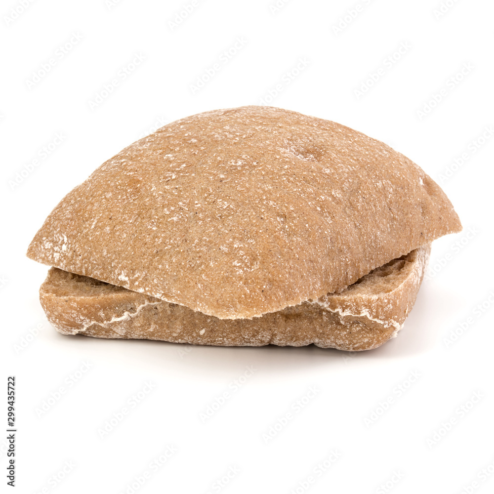 sliced Ciabatta bread isolated on white background cut out sliced Ciabatta bread isolated on white background cut out