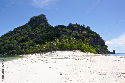 Vászonkép tropical beach in Fiji castaway island