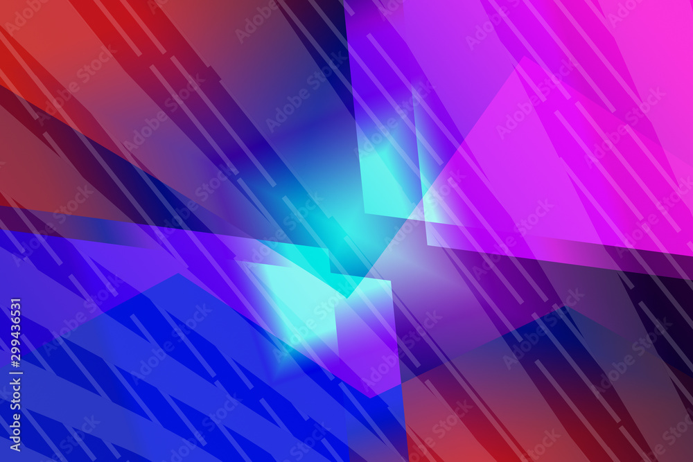 Obraz premium abstract, blue, pattern, wallpaper, illustration, design, light, texture, geometric, pink, graphic, square, red, bright, purple, black, triangle, color, technology, futuristic, art, green, backdrop