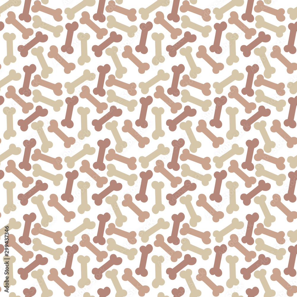 Seamless pattern with Bone