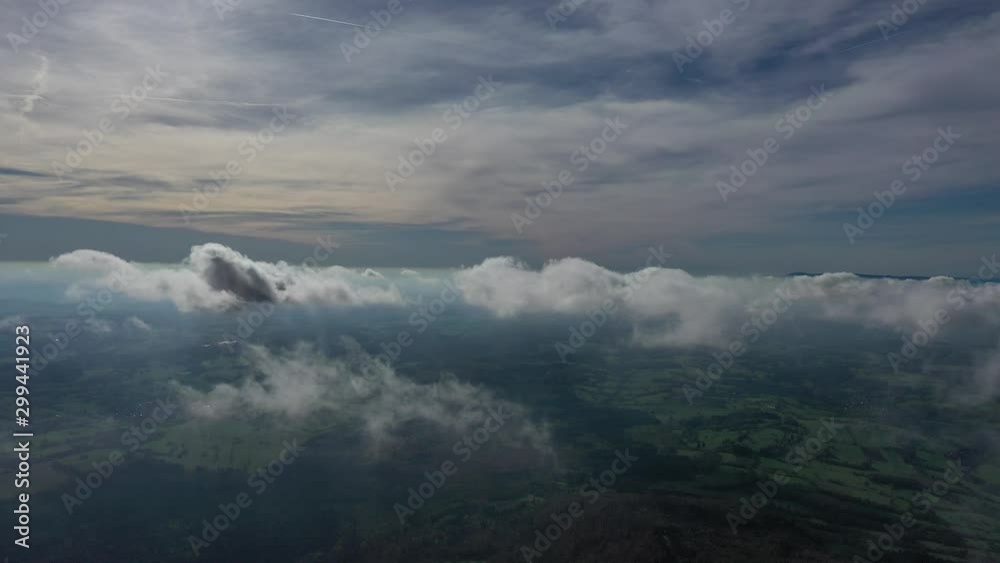 Wolken aus der Luft gefilmt Wolken aus der Luft gefilmt