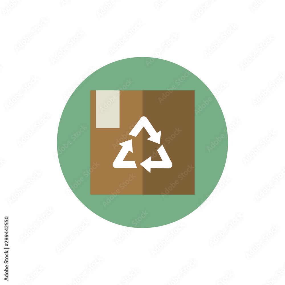 cardboard box package recycle green energy block icon cardboard box package recycle green energy block icon