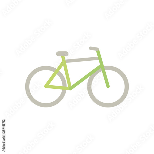 bike transport green energy icon