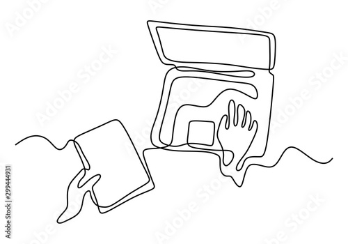 continuous line drawing of ...