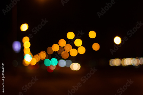 abstract bokeh night city background © kiky