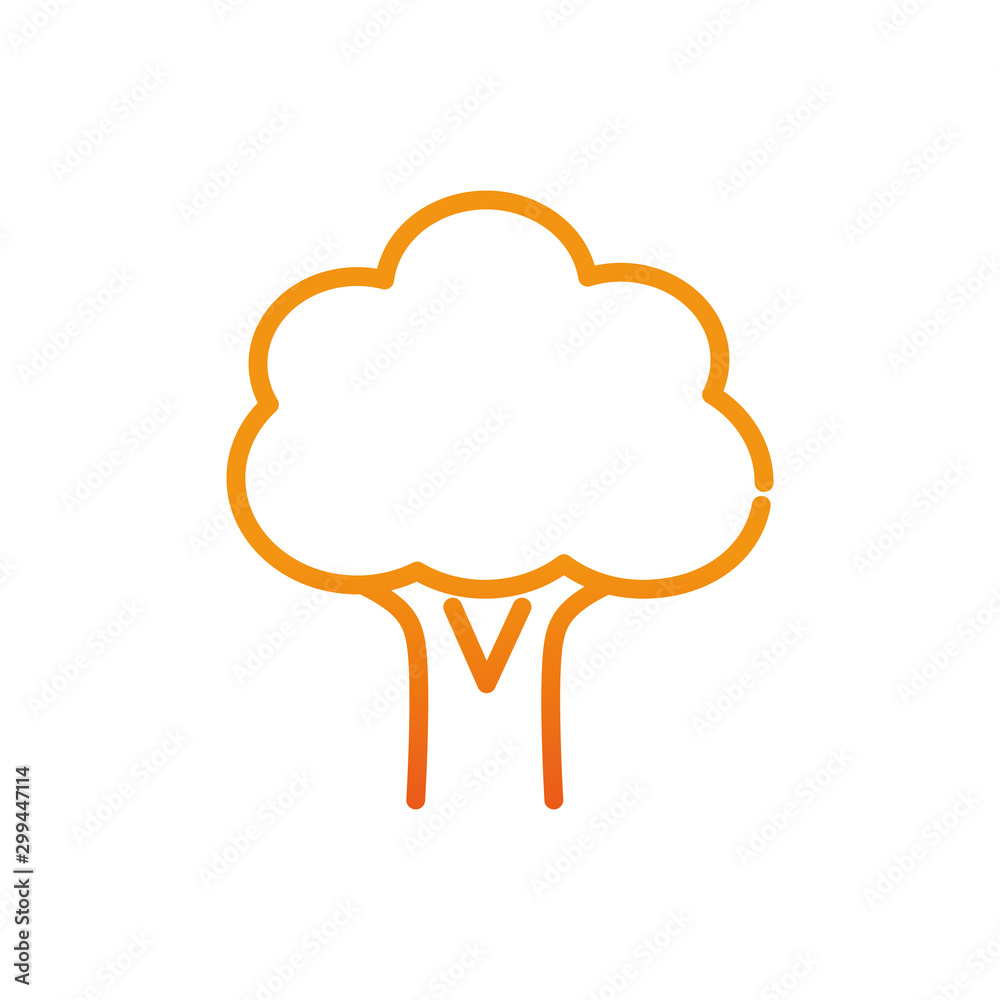 broccoli vegetable fresh healthy gradient line broccoli vegetable fresh healthy gradient line