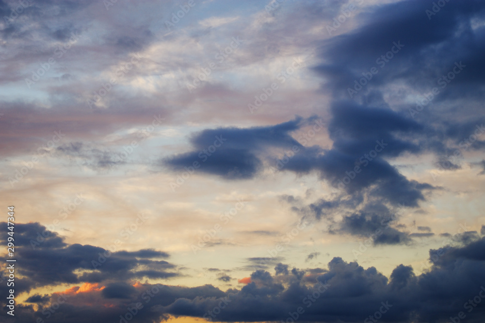 夕暮れ　空　素材