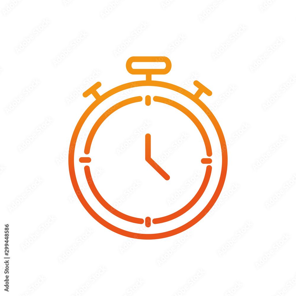 stopwatch sport gym fitness gradient line stopwatch sport gym fitness gradient line