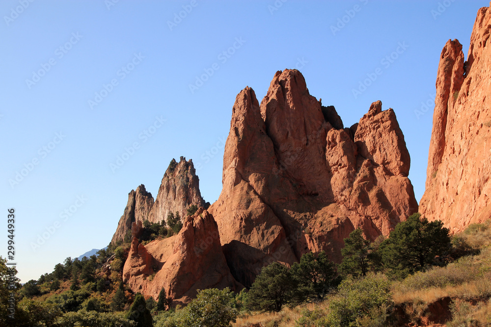 National park Garden of Gods in USA