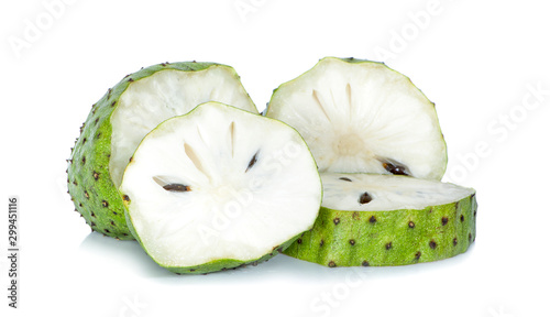 Foto Soursop fruits isolated on white background