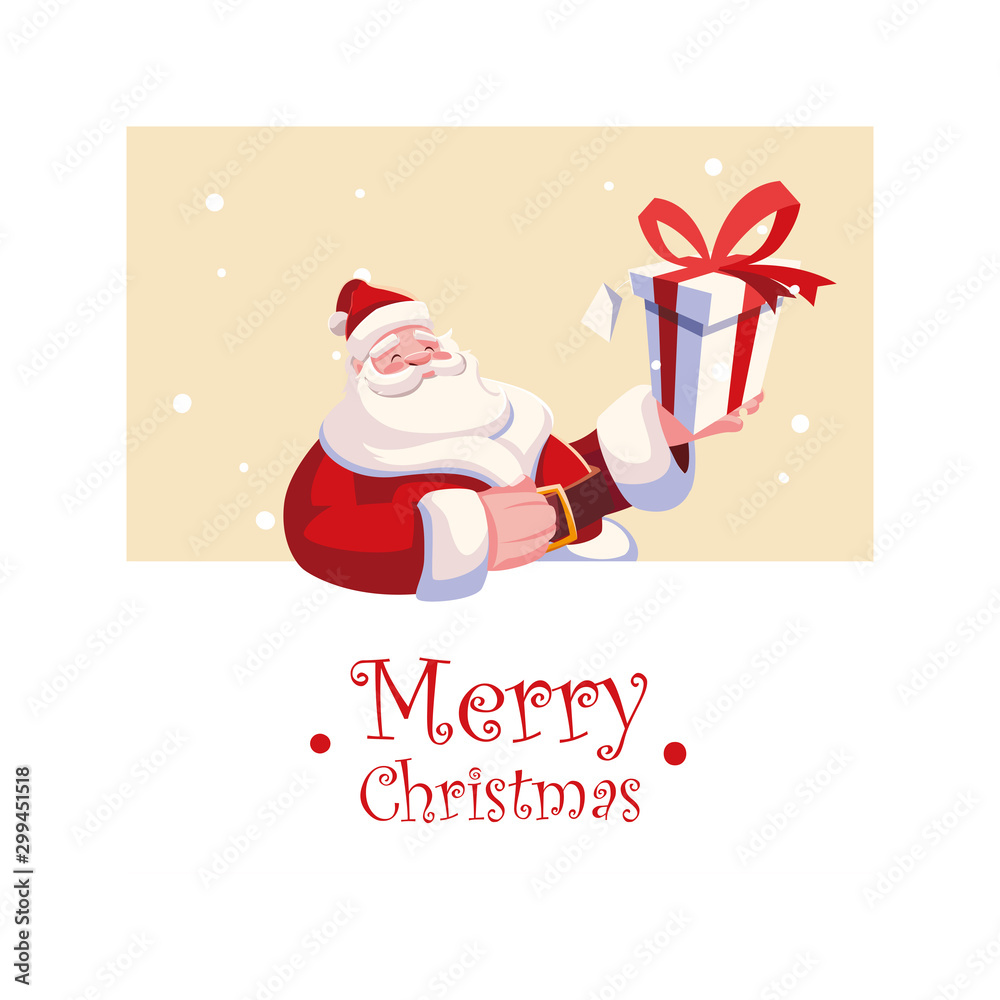 Merry christmas santa claus vector design Merry christmas santa claus vector design