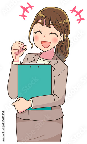 ビジネスウーマン OL かわいい 女性 スーツ